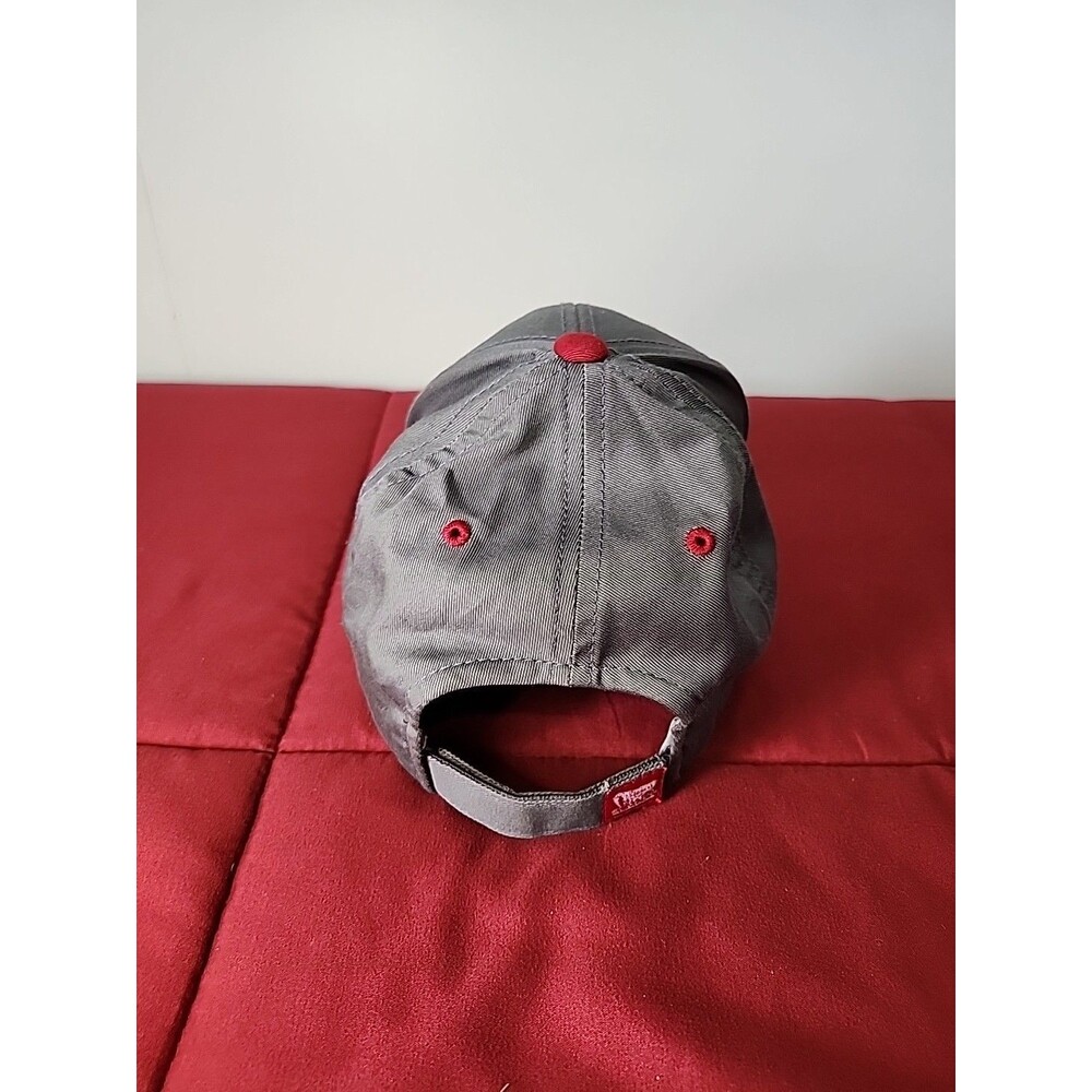 OU Oklahoma Baseball Hat Cap Sooners Structured Adjust Gray Captivating Headwear - Picture 4 of 10